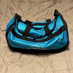 Adidas Vibrant Teal and Black Duffel Bag